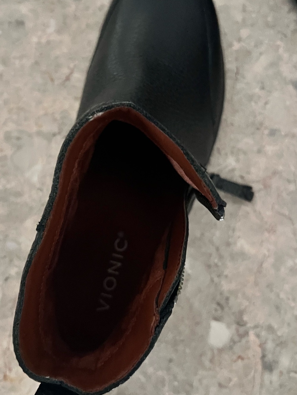 Women’s Black Leather Ankle Boots - Picture 4 of 4